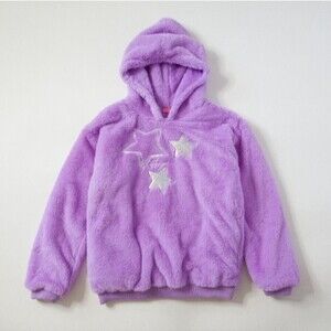 3 For $30! SALE Betsey Johnson Youth Embellished Teddy Cozy Hoodie Sweatshirt